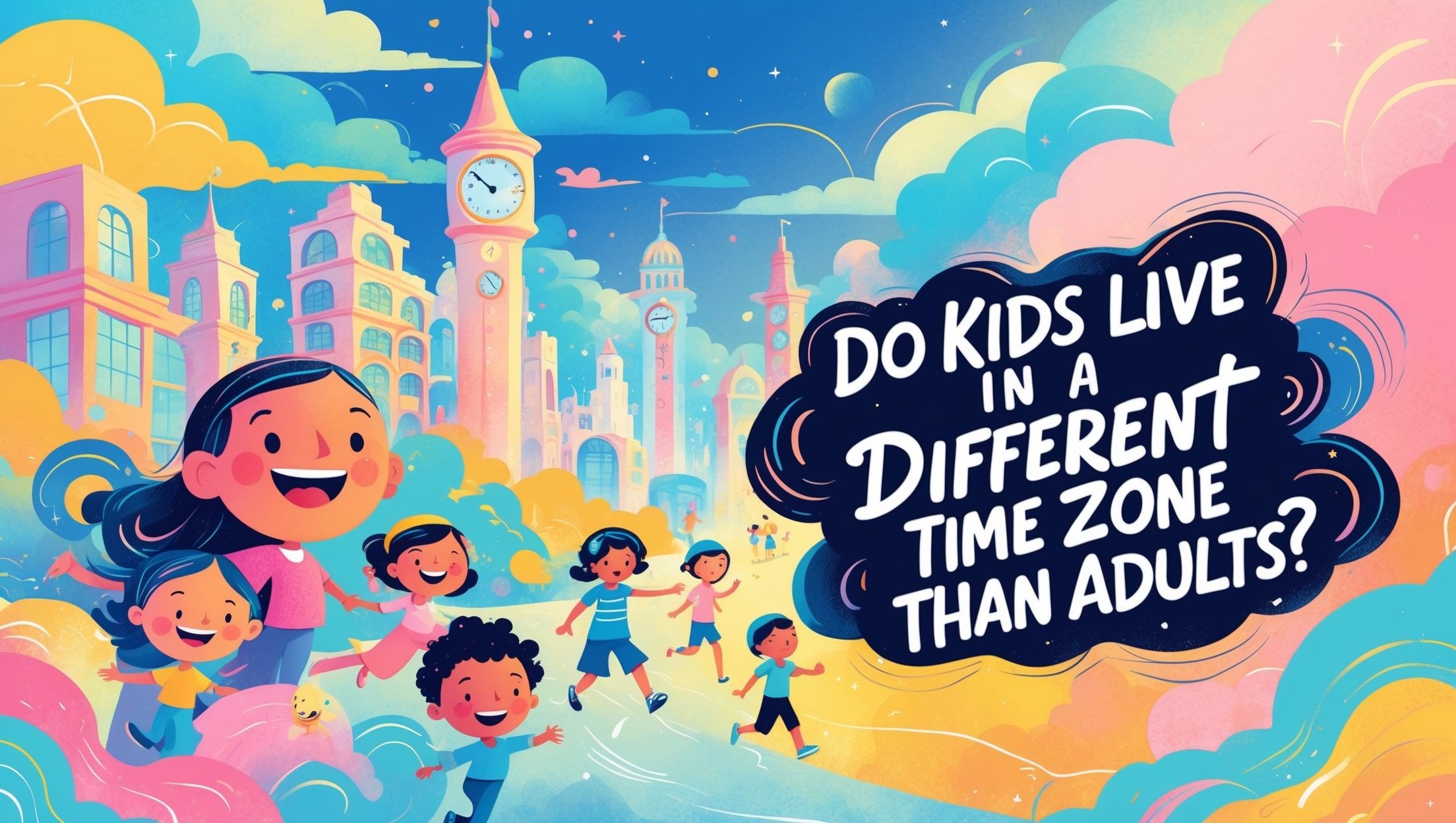 Leven kinderen in een andere tijdzone dan volwassenen?